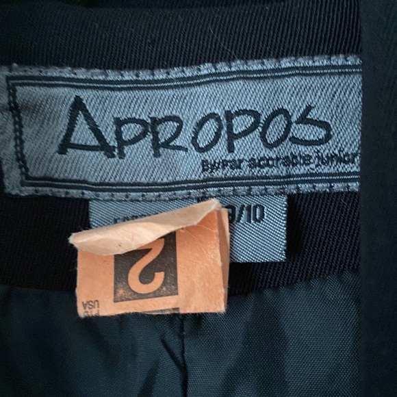 Apropos full length (51”) Trench Coat 100% Polyester Black Size L - Picture 3 of 4